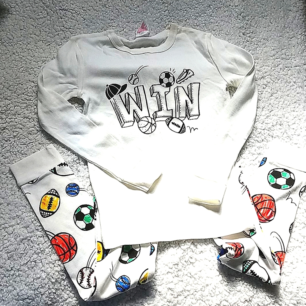 Kids Boys Pajama set, top & pants, size 6